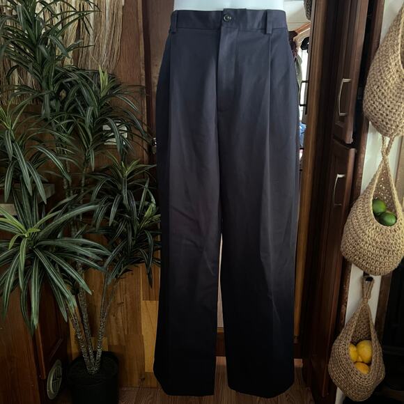 Brooks Brothers 346 Elliot Pleated Chino 36x30 Navy Blue Cotton Dress Pants - Picture 16 of 16